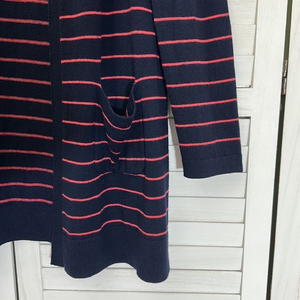 Talbots Cardigan Medium Longline Open Front Like New - Picture 7 of 14